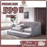 WOODitbe Pull Out Sofa Bed/Daybed/Day Bed/Twin Bed/Single Bed/Katil Single