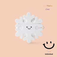 Loveyouhu For GOOJODOQ J201 J206 Earphone Case Creative Cute Snowflake
