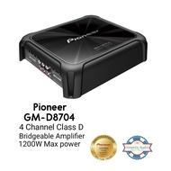 Pioneer GM-D8704 - 4-Channel Bridgeable Amplifier with Bass Boost/Car Amplifier/Amplifier kereta