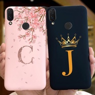 Huawei  INE-LX2 Nova 3i Case Fashion Style Crown Letter Silicone Casing Huawei Nova3i Nova 3 i Soft Cover