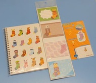 聖誕襪 Pokemon 百變怪 比卡超 文具 套裝 記事簿 磁石 書籤 memo pad 便條紙 Metamon 寶可夢 寵物小精靈 Ditto 皮卡丘 Pikachu 動畫 magnet bookm