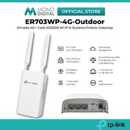 TP-LINK ER703WP-4G-OUTDOOR OMADA 4G+ CAT6 AX3000 WI-FI 6 OUTDOOR/INDOOR GATEWAY WITH SIM CARD SLOT, 