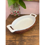 PT0100-Baking Tray With Woven Basket Size 4.5x8