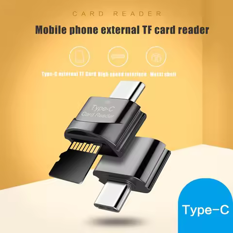 New Micro SD to Type C Card Reader OTG USB Type-C Adapter Phone External Memory TF SD Card Adapter f