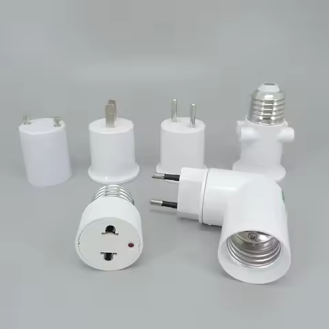 E27 GU24 EU US to E27 EU US type Plug LED light Bulb Base Power Socket Holder AC lamp Adapter Conver