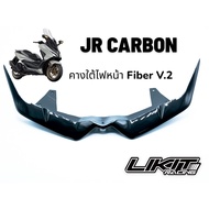 JR CARBON Chin Under The Headlight FORZA350 V.2 Glossy Black