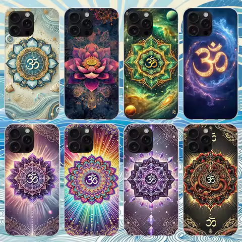Mandala Chakra Insist Yoga Phone Case For iPhone 11 12 13 Mini 14 15 Plus 17 Air 16 Pro Max 16E 7 8 