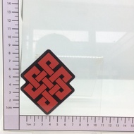 D42 Red Pattern Sticker