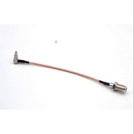 A7 TS9/CRC9 to F Female Connector Easy work (15cm) Ready Stock Malaysia