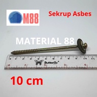 Sekrup Asbes Komplit 10 cm (4 inch) Skrup Atap Seng Fiber