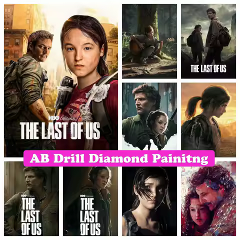 The Last Of Us 5D DIY AB Diamond Painting Cross Stitch TV Show Bella Ramsey Rhinestones Mosaic Embro