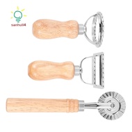 3Piece Ravioli Pasta Cutter Set, Ravioli Stamp Maker with Wooden Handle Ravioli Cutter Ravioli Maker