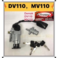 DEMAK DV110 MAIN SWITCH SET (ST) // DV110 MV110 DV MV 110 MAIN SWITCH IGNITION SUIS LOCK KEY SET RUM