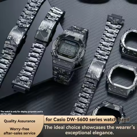 Titanium Metal Mod Kit For Casio DW5600 GMW5610 GB-5600 GLX-5600 Stainless Steel Watch Case Bezel Ba