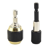 [CRAZY] 2pcs Hex Shank 60mm Keyless Drill Chuck Driver Quick Change Convertor Adapter-Ready Stock