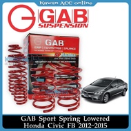 GAB Sport Lowered Spring For Honda Civic FD1 06 / FD2 09