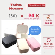 Luxury leather jewelry box, convenient jewelry box for rings, earrings and other jewelry