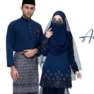 Set Couple Nikah Amayra Navy Blue