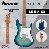Ibanez AZ22S1F TXB AZ Standard Series Electric Guitar - Transparent Turquoise Burst