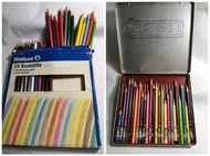 二手 Pelikan德國百利金兒童彩色鉛筆24色＋利百代高級色鉛筆24色