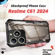Realme C61 2024 Transprent AirBag Phone Case For Realmi C61 4G C63 Realme C61 RealmeC61 C 61 61C 4G 