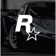 Car Sticker JDM Modified Video Game Merchandise GTA5 Speed R Star Car Sticker Triangle Window Sticke