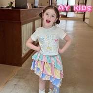AY132 Cute Fashion Children's Clothing Korean Style Bright Pastel Wear It And Look Very Young. Go Ou