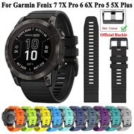 QuickFit 22mm 26mm Watchband For Garmin Fenix 7 7X Pro 6 6X Pro 5 5X Plus Strap Wristband Fenix 6X Pro Easyfit Silicone Bracelet