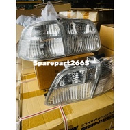 HONDA CIVIC EK 99 4DOORS TAIL LAMP 1(00% ORGINAL DEPO)/LAMPU BELAKANG ALBINO FULL WHITE PUTIH CLEAR 