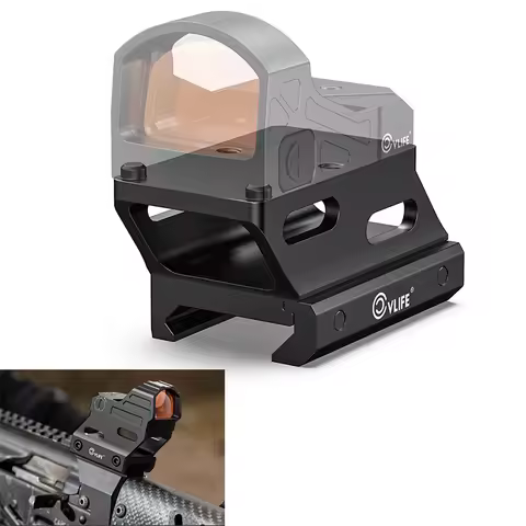 CVLIFE Red Dot Riser Mount for Reflex Sight Optic Riser Plate for Picatinny Rail 21MM Aluminum