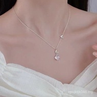 S999 Irregular Matching Necklace Necklace Clavicle Chain Butterfly High-End Gentle Style Sweet White