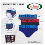[3 PCS] Agree 2317 Adult Men's Boxer Shorts | Teenage Boys' Sports Underwear | Open Open Open