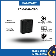 ready stock Proocam DMW-BLG10 BLE9E Battery for PANASONIC LUMIX DMC GF6 GX7 GX85 LX100 CAMERA