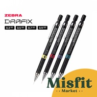 Zebra Drafix Mechanical Pencil 0.3 0.5 0.7 0.9 mm Shallow Mechanical Pencil