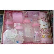 正版授權 三麗鷗 HELLO KITTY 凱蒂貓 嬰兒用品禮盒組 PP奶瓶 嬰兒禮盒 附提袋