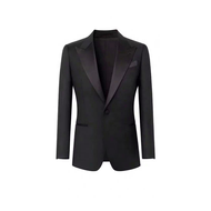 KINGMAN Black Business Casual Suit Blazer เสื้อสูทตัดใหม่ สีดำ เบลเซอร์ แฟชั่น สั่งตัดตามสัดส่วนได้ ตัดสูท สั่งตัด งานคุณภาพ