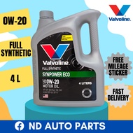 VALVOLINE SYNPOWER FULLY SYNTHETIC 0W20 API SP