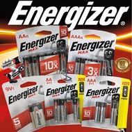 Energizer MAX Alkaline Battery AA / AAA / 9V
