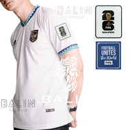 Jersey Timnas Indonesia MILLS 2024 - Polo Shirt Spandeks Warna Merah/Hitam/Putih dengan Logo FIFA