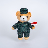 [Our Singapore Army] Buddy the Recruit Bear with Singapore Flag | POP | ORD | BMT