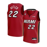 MERAH [ORIGINAL] Jimmy Butler Miami Heat 22 RED Jersey Basketball Jersey - Swingman Basketball Shirt