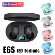 E6S TWS Wireless Headphones Bluetooth Earphone 5.0 Stereo Headset Earbuds with Microphone for Iphone Xiaomi