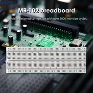 LKBENNETT MB-102 Breadboard, Red & Blue Wires U Shape 830-Hole Breadboard, Breadboard Kit 830 Tie Po