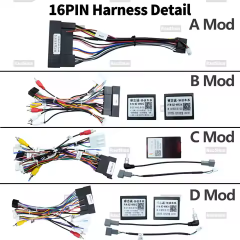 Car Android Radio Stereo Multimedia Screen Harness Adapter Power Cord Canbus Decoder For Hyundai Tuc