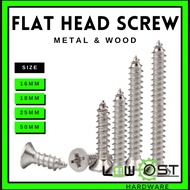 M3.5 Flathead Screw | Self-tapping Flathead Screw (100PCS) lowcost hardware