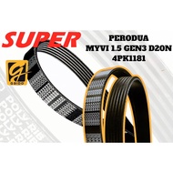 GAIDO PERODUA MYVI 1.5 GEN3 D20N FAN BELT 4PK1181