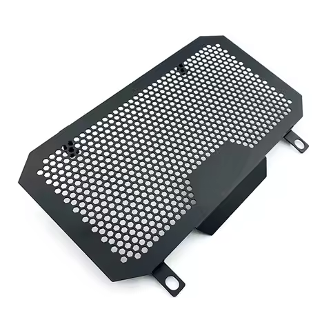 Compact 1 Piece Motorcycle Radiator Grille Guard Cover Black Metal For HONDA CB500X CB500 CB400X CB4