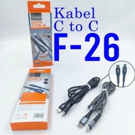 FLECO F-26 Type C to C 120W Data Cable Original Fast Charging Cable