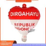 Large Indonesian Independence Day love foil balloons / Indonesian i love balloons / Indonesian Indep