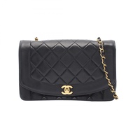 【二手】香奈兒 (Chanel) CHANEL 絎縫 Diana 翻蓋單肩背包 A01165 黑色羊皮（綿羊皮）絎縫 Diana 鏈條肩背包 女士